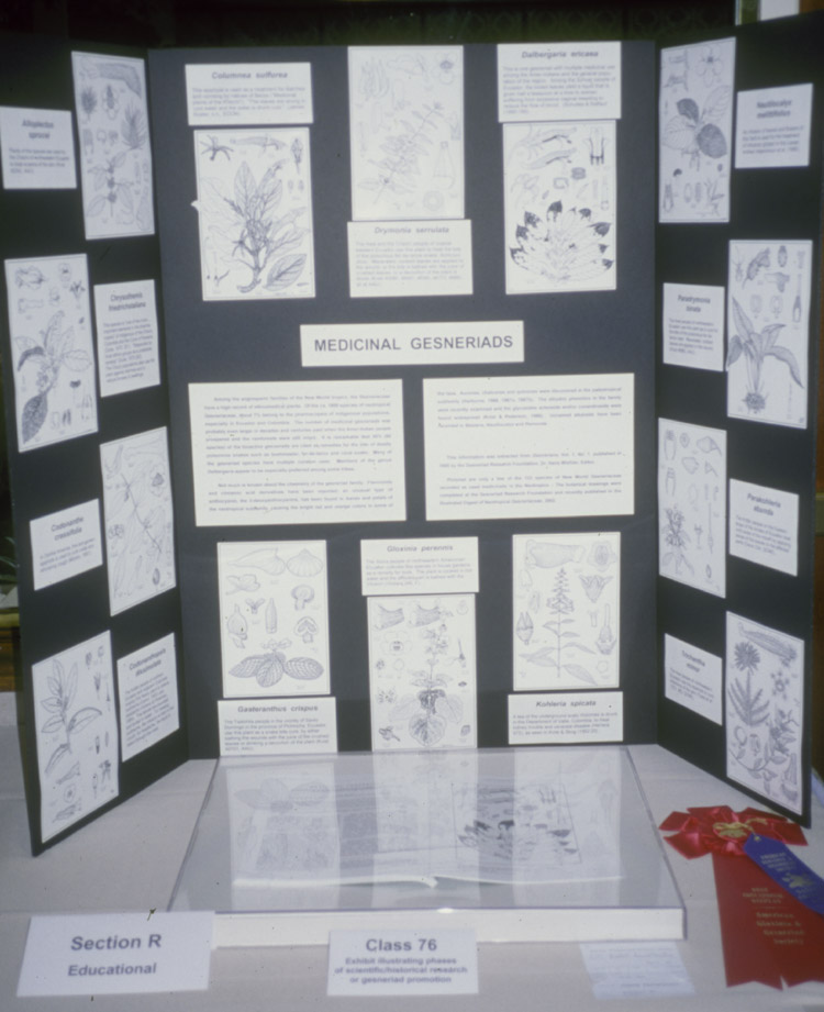 Educational Exhibit: Medicinal Gesneriads